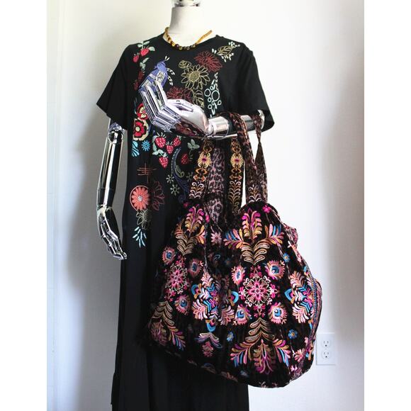 NEW Johnny Was Asymmetric Ruffle Flounce Midi Dress, Size XXL - Picture 9 of 10